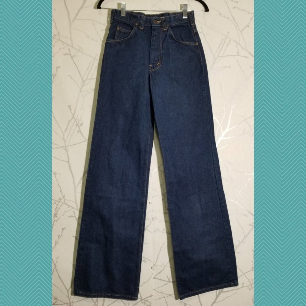 Howick VTG Dark Wash High Rise Wide Leg Jeans